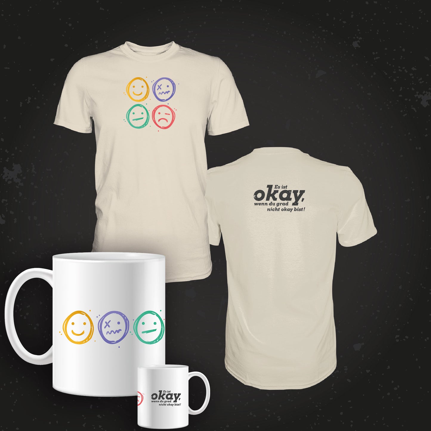 Es ist okay - Tasse und Shirt Bundle