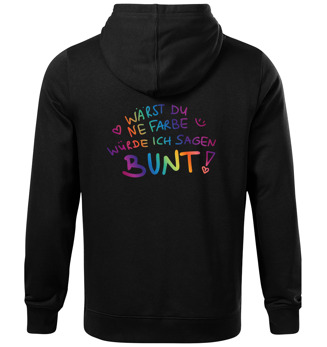 Schwarzer Hund - Bunt - Hoodie