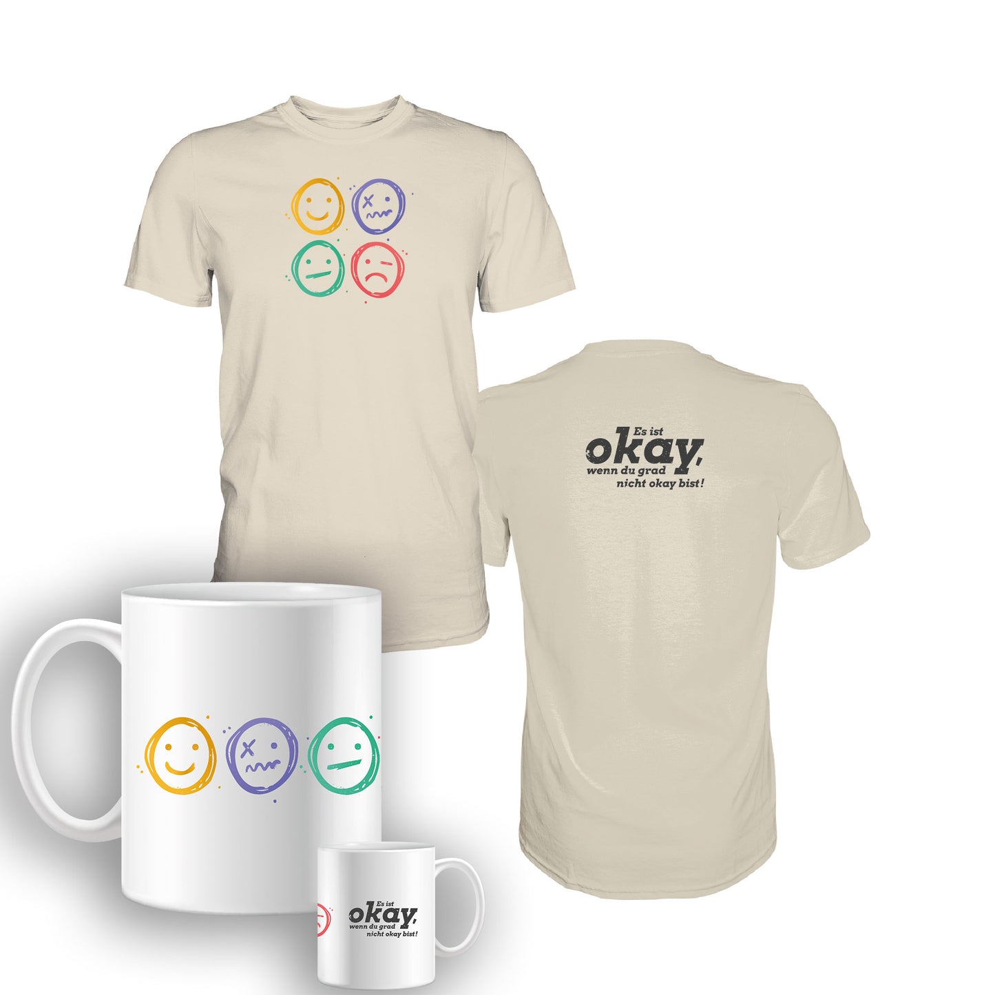 Es ist okay - Tasse und Shirt Bundle