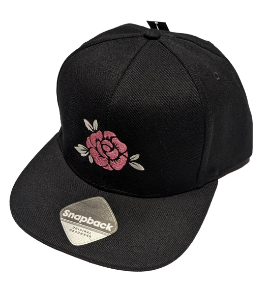 Snapback Cap Rose | Beidseitig bestickt