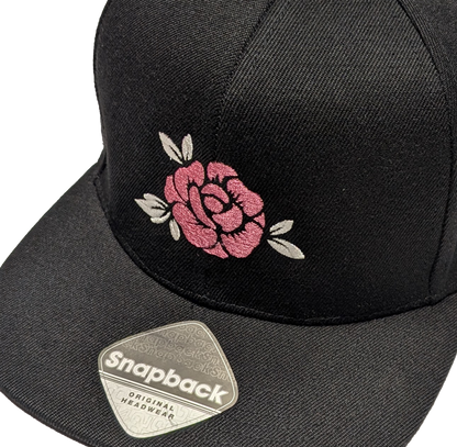 Snapback Cap Rose | Beidseitig bestickt