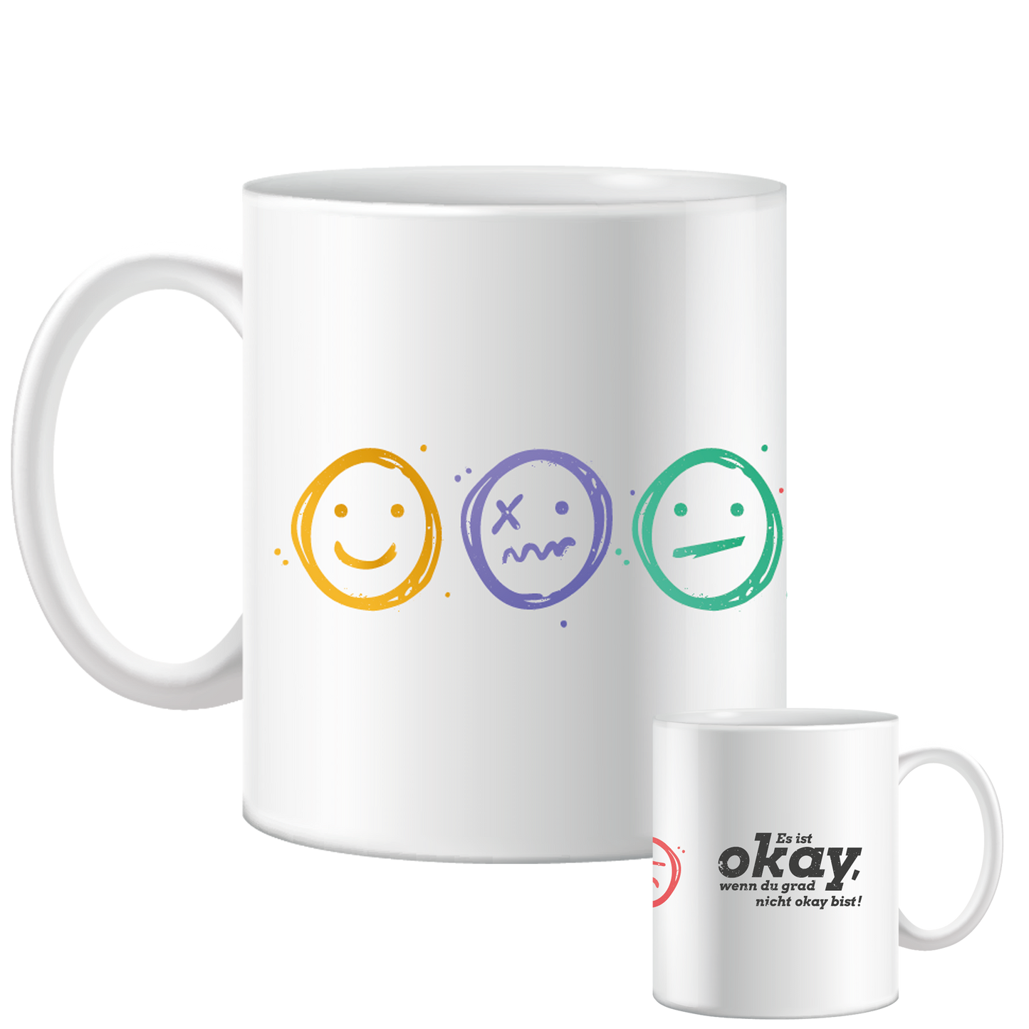 Katha Rosa Frühstücks-Dreier -  3 Tassen