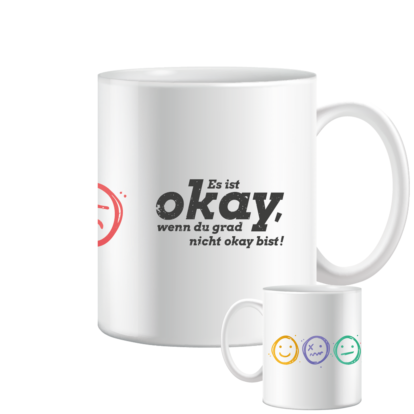 Katha Rosa Frühstücks-Dreier -  3 Tassen