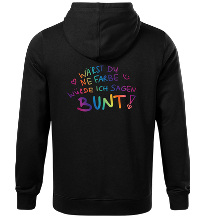 Schwarzer Hund - Bunt - Hoodie