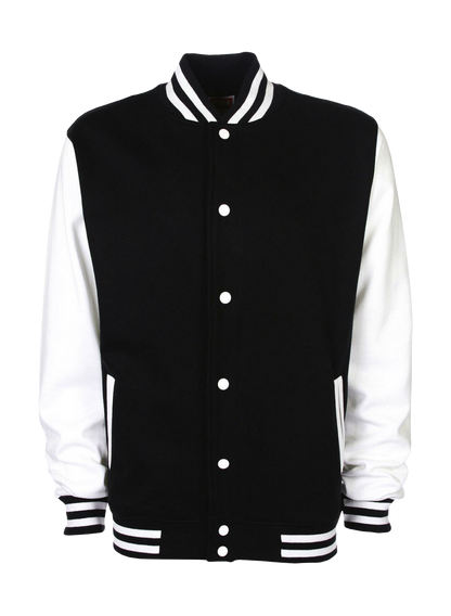 College Jacke mit Rosenmotiv