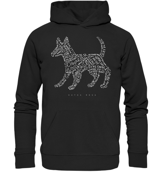 Katha Rosa - Schwarzer Hund - Premium Hoodie